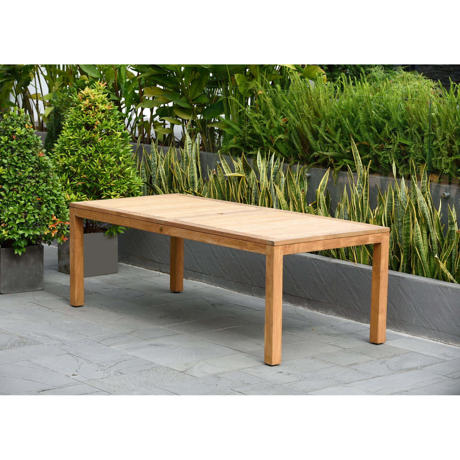 Alyisa 87" Teak Patio Dining Set