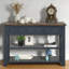 Console moderne en bois de pin massif avec 3 tiroirs et 2 tablettes-1830833609-1830833613
