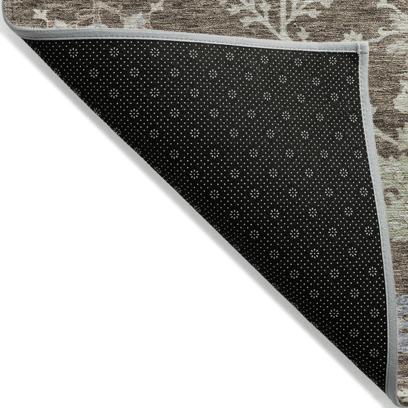 Doris Brown Washable Indoor-Outdoor Rug - , 3' x 5'