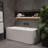 Pensen 67'' Freestanding Tub Solid Surface Freestanding Soaking Bathtub