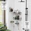 Serviteur de douche adhésif en acier inoxydable-103397376