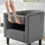 Chaise rembourrée avec repose-pieds-1783890151