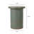 Geometric Indoor/Outdoor Accent Side Table