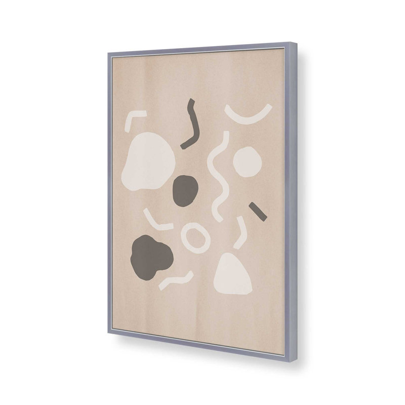 «Abstract Confetti» par Cortney Herron, reproduction d'art, Argent argent, H 48 po x l 32 po