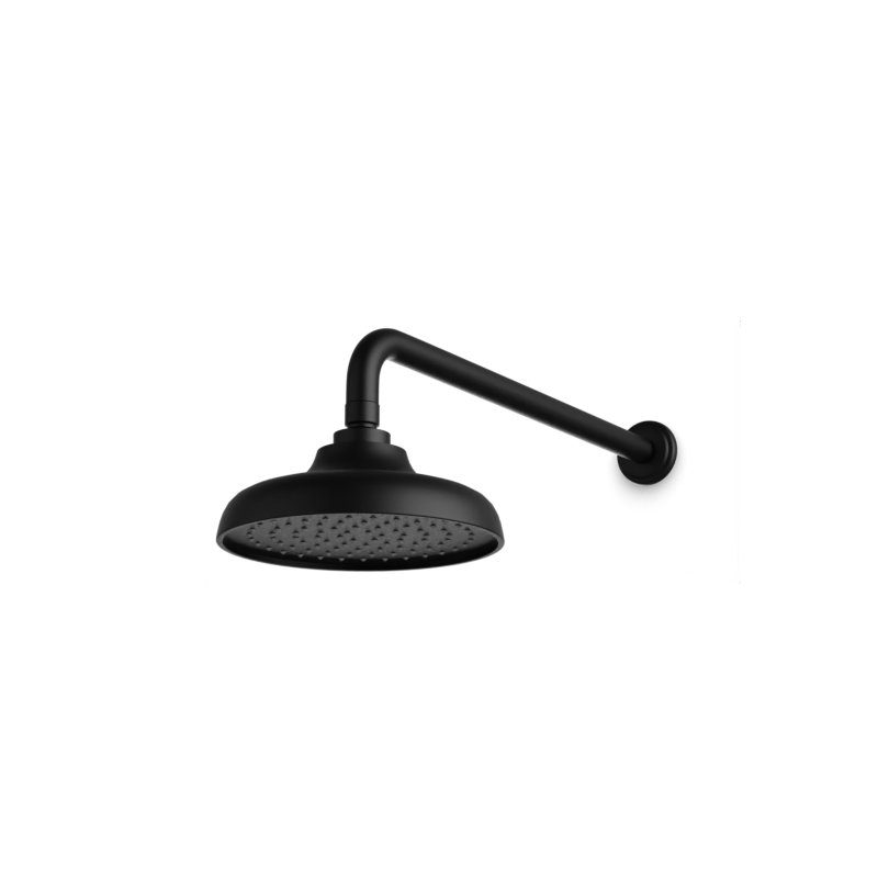 Pomme de douche à pluie 1,8 GPM GPM, Noir mat