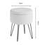 Tamicka 38cm Wide Round No Pattern Pouffe Ottoman with Storage