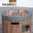 Two-Color Vertical Wood Grain Effect Heater
