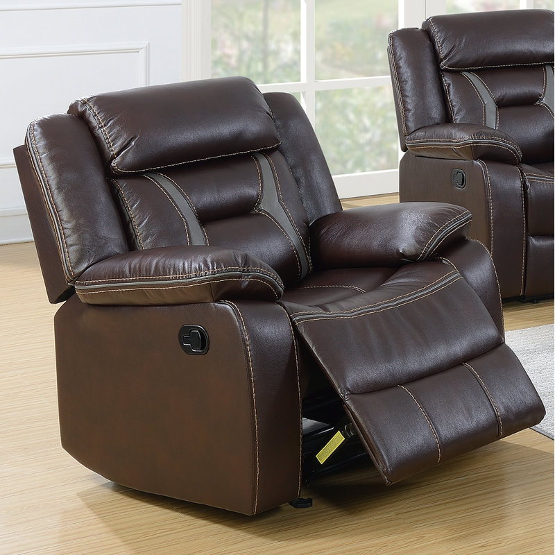 Fauteuil inclinable coulissant, Brun