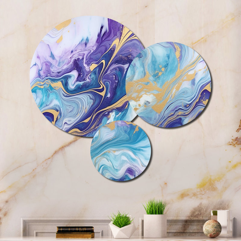 Abstract Wall Decor on Metal