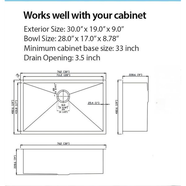 Dimensions du produit