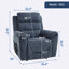 Fauteuil inclinable à deux moteurs avec fonction de position infinie Leatherair-1833054501
