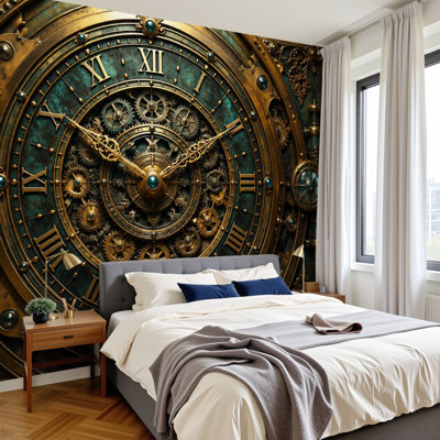 Papier peint adhésif pépinière et adhésif pour chambre d'enfant Steampunk Vintage