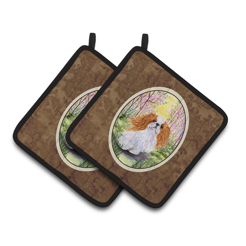 Caroline's Treasures English Toy Spaniel Polyester Potholder
