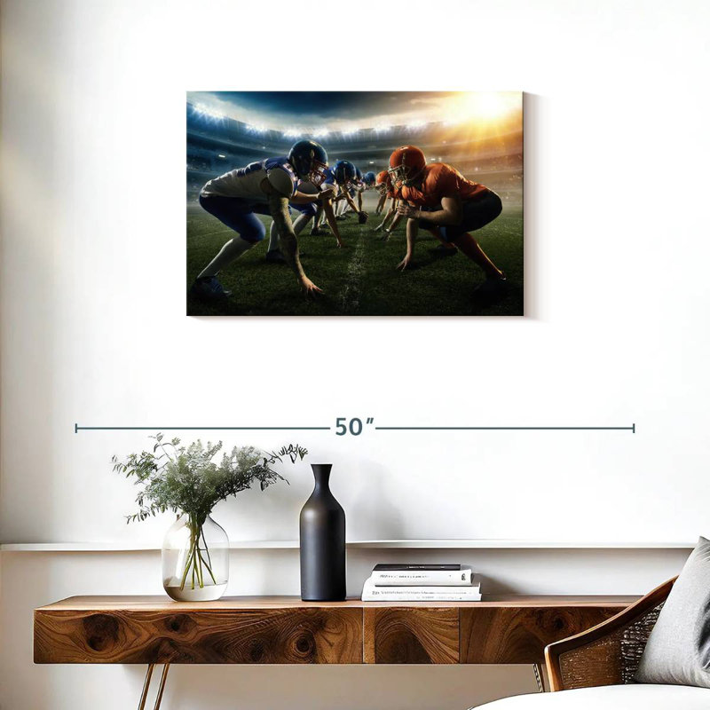 Sireci Football Face Off, 20" H x 30" W