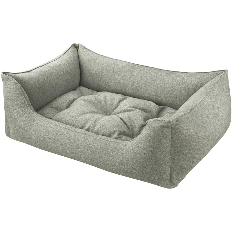 Orthopedic Polyester Pet Bed, Extra large (100cm W x 80cm D x 35cm H), Light Gray