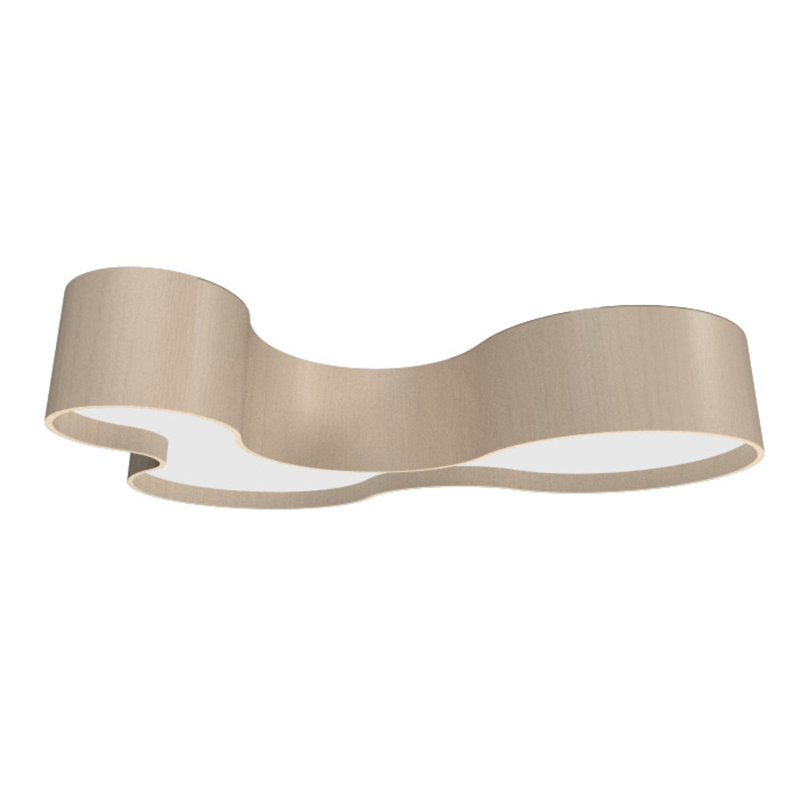 1 - Light LED Flush Mount, Organic Cappuccino