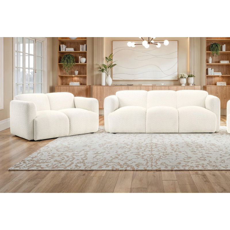 Dejesus 2-piece Living Room Set, White