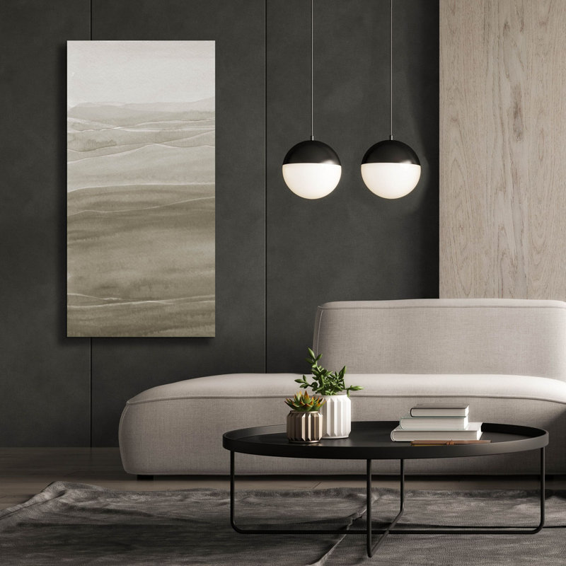  «Foggy 1» par Alicia Ludwig, art mural sur toile, 30 po x 60 po