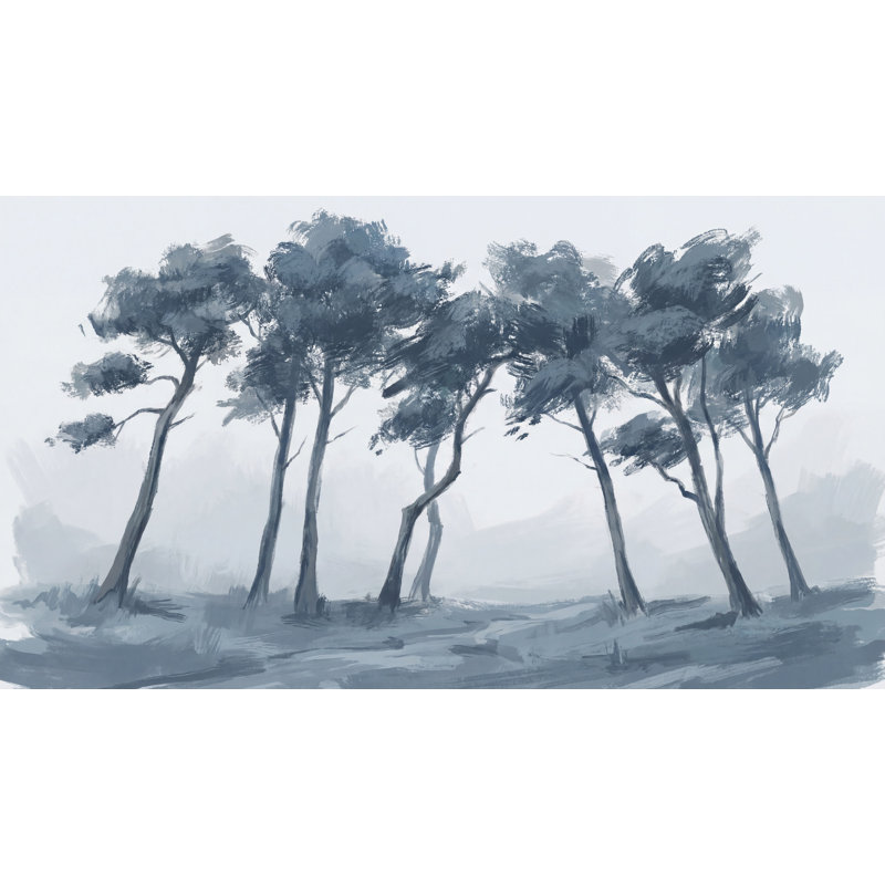 Papier peint Misty Landscape, 160 po x 108 po, Non tissé