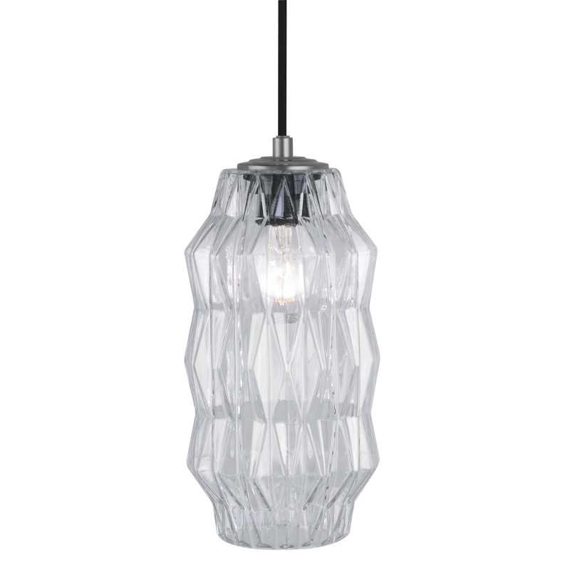 Luminaire suspendu 1 lumière Mimo, Transparent