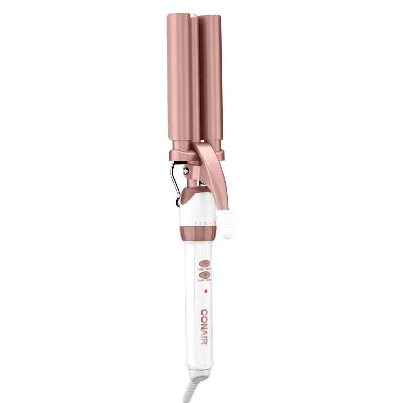 Conair Double Ceramic Triple Barrel Hair Waver, Crimping Iron