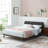 Luella Queen Upholstered Fabric Platform Bed-861454642