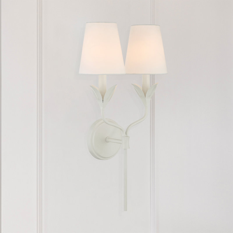 Dassel 2 Light Sconce, White
