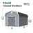 Colonial Woodbury Outdoor Wood Storage Shed-116014380-116014388