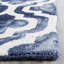 Tapis bleu marine en laine fait à la main Adelei-1800329734