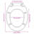 vidaXL Soft-Close Toilet Seat Beige Oval-113007554
