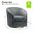 Holden Velvet Swivel Accent Chair-418547407