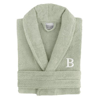 Linum Home Textiles 100% Turkish Cotton Personalized Unisex Terry Bathrobe