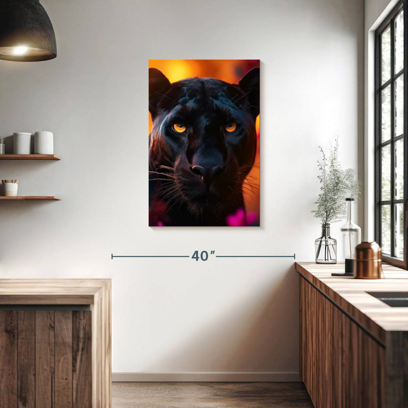Brampt Black Panther Sunset, 36" H x 24" W