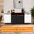 80" Fireplace Tv Stand With 40" Fireplace, Side Storage Cabinets-1467636747