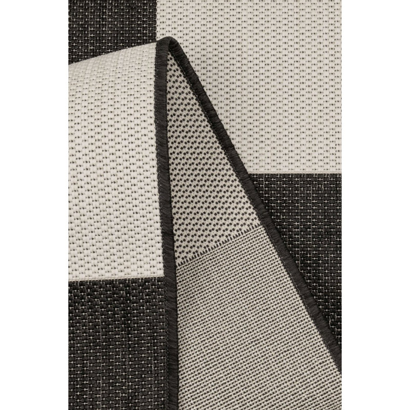 COUNTY CHEQUER BLACK 120/170cm, Runner 67 x 200 cm