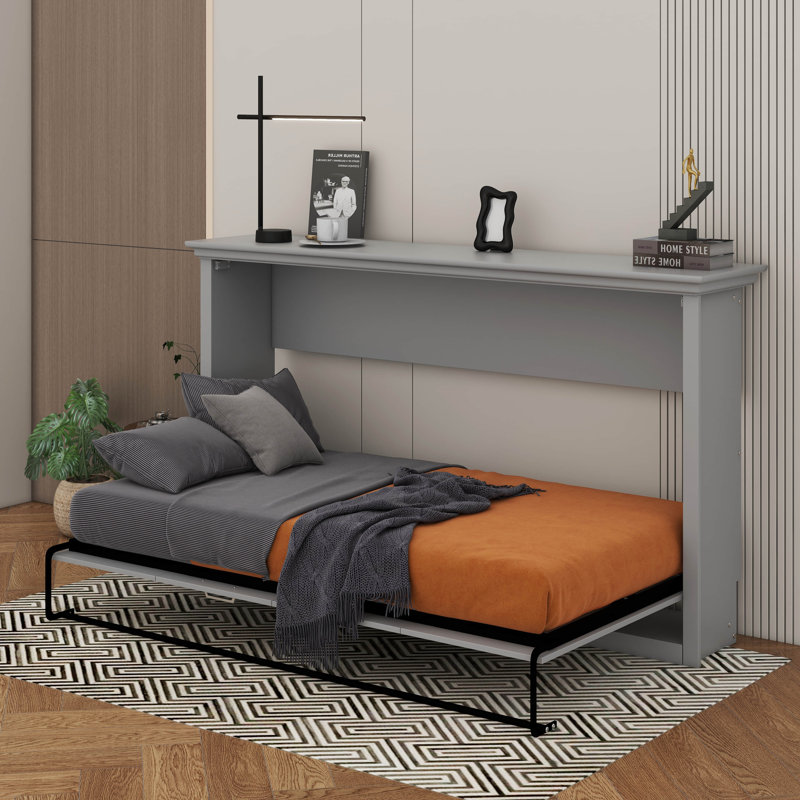Lit escamotable simple, peut être plié dans une armoire