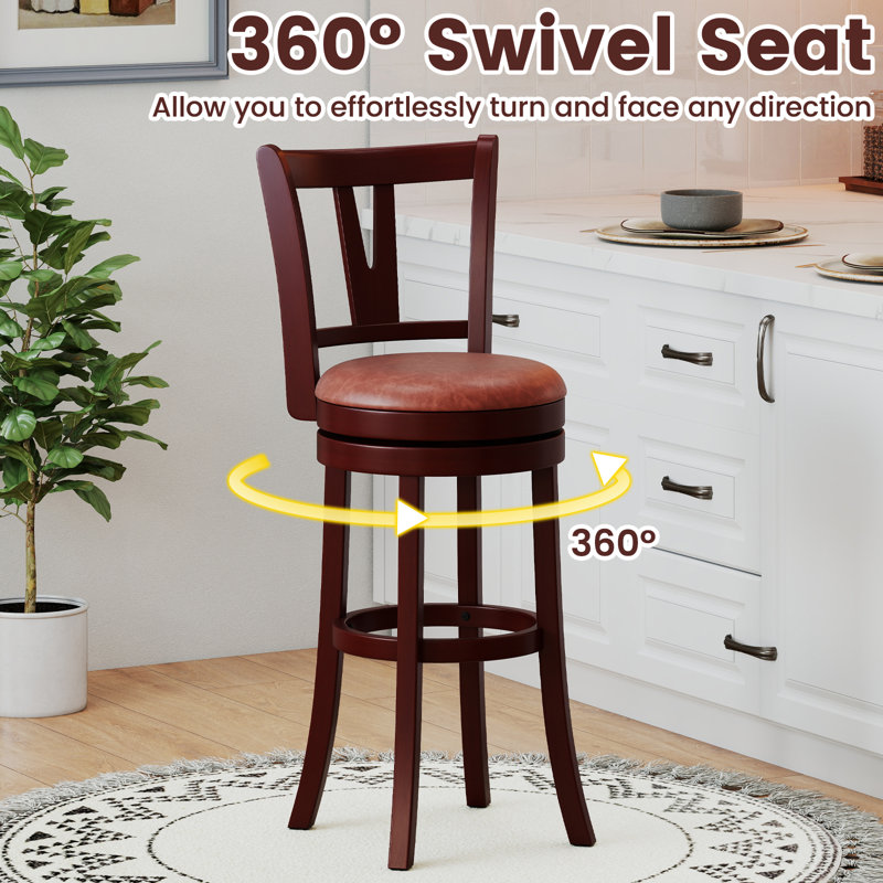 Ensemble de tabourets pivotants 30 po à hauteur de bar 30 po, 2, Tabouret de bar (siège d'une hauteur de 30 po)