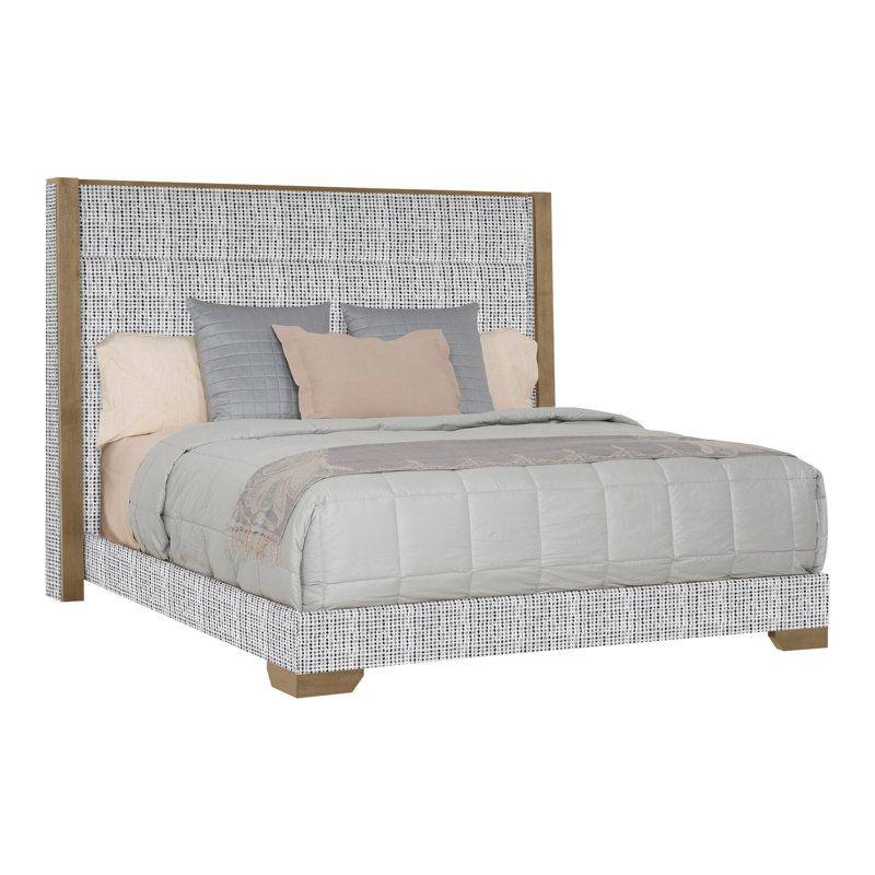 Thom Filicia Home Century Club King Bed, Nadia Parchment, Hampton, No