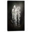 «Fantasy White Horses on Black Wall», reproduction d'impression sur toile-1168946715-1168946713