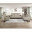 Causeuse rembourrée en velours côtelé taupe Modern-362032317