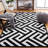 Emer Hand Hooked Performance Geometric Rug-797427337