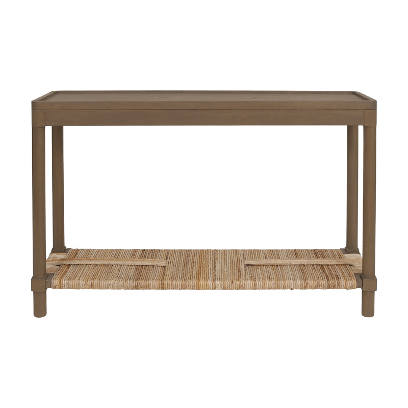 Console Cordel avec plateau Rush, brun châtaignier