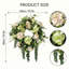 Couronne d'hortensia et d'eucalyptus 20 po