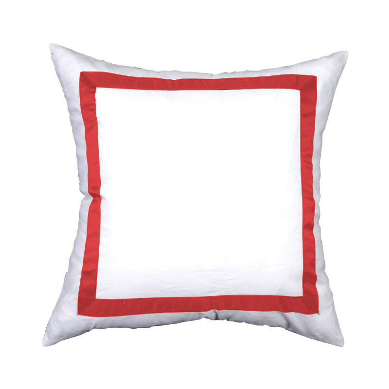 Taie décorative , Blanc/Noir, Euro