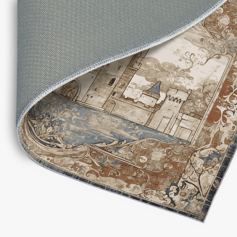 Ivory Towers Indoor And Outdoor Area Rug, Rectangle 4' x 6'