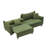 Trinety Square Arms Sofa, Modern Sofa, Accent Sofa-937845286