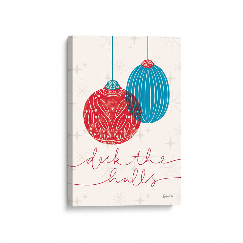 Impression sur toile roulée Elegant Holiday Ornaments V, Toile tendue, H 30 po x l 20 po x P 1,25 po