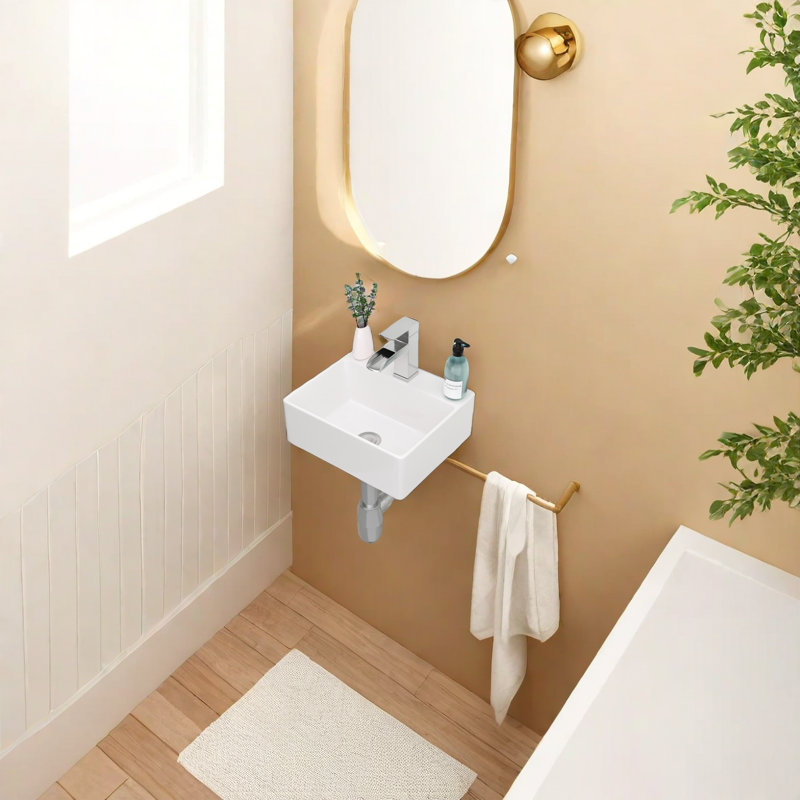 Lavabo de salle de bain 11,6 po APRESSHUI