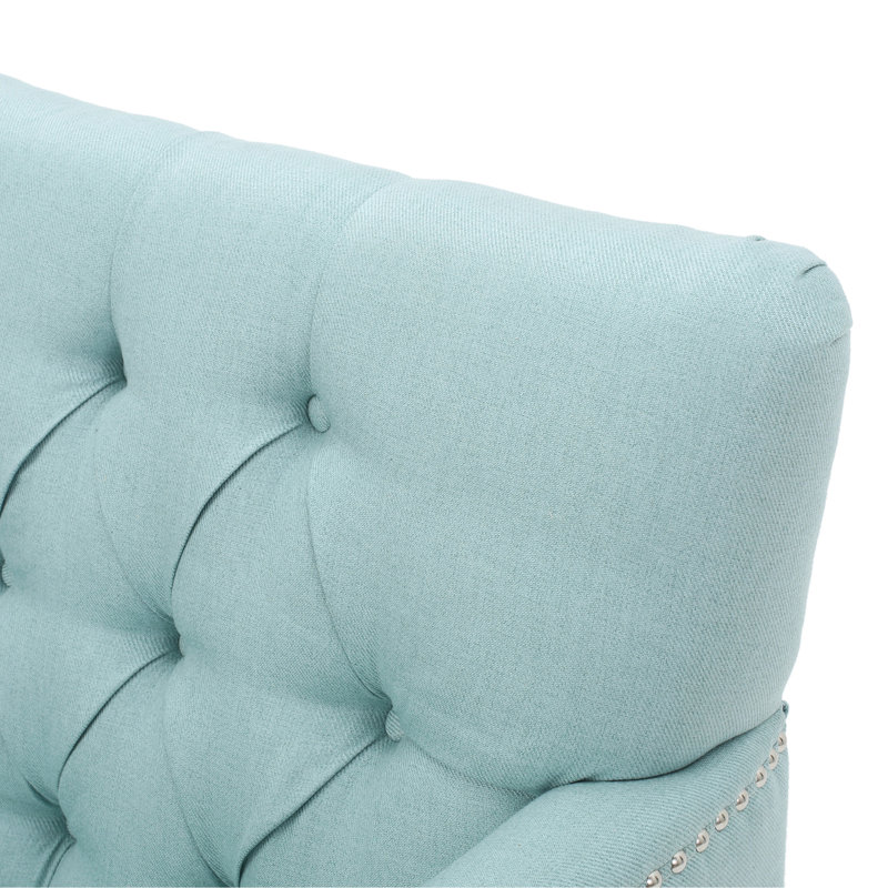 CHAISE CLUB TUFFÉE, Bleu pâle