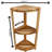 EcoDecors, Snazzy Corner, Teak Corner Shower Shelf, Shower Stand Corner, in EarthyTeak™